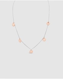 Ichu - Rose Gold Multi Disk Necklace