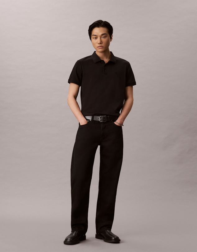 Calvin Klein Jeans - Sleek Interlock Monogram Polo Shirt