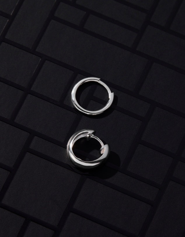 Najo - Aeon Men's Silver Earring
