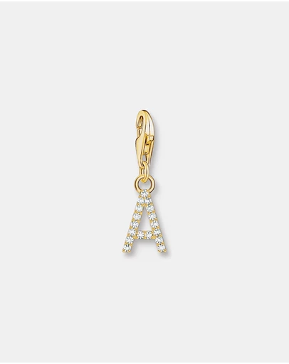 THOMAS SABO - Charm Pendant Letter A Gold Plated