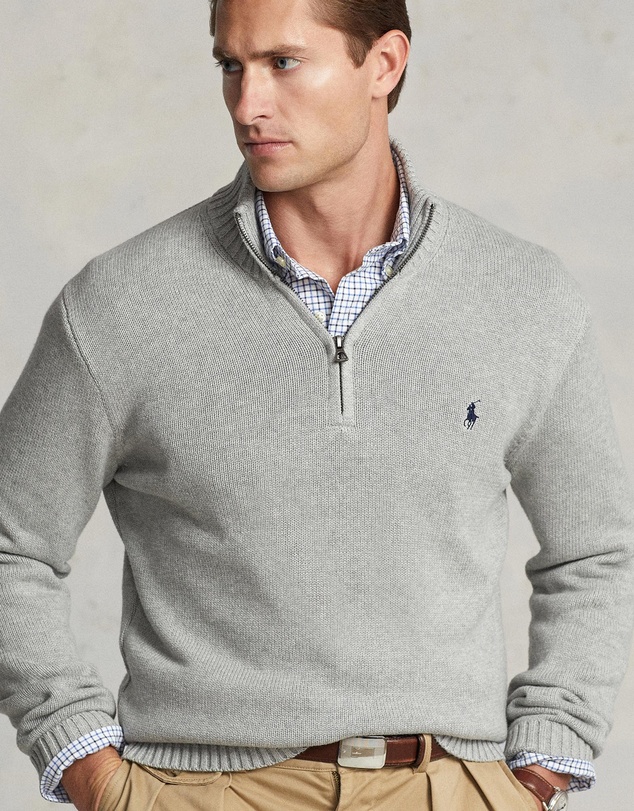 Polo Ralph Lauren - Cotton Quarter-Zip Sweater