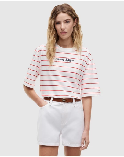 Tommy Hilfiger - Classic Script Trapeze Tee