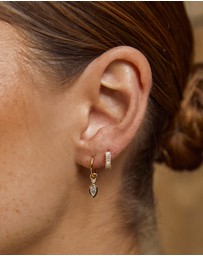 Arms Of Eve - Khloe Gold Earrings - Stone