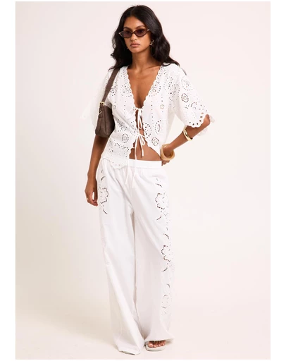 Subtitled - Lupe Embroidered Pants