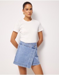 AERE - Eliza Slim Crew Neck Tee