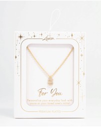 Lovisa - Gold Plated Cubic Zirconia Letter S Necklace