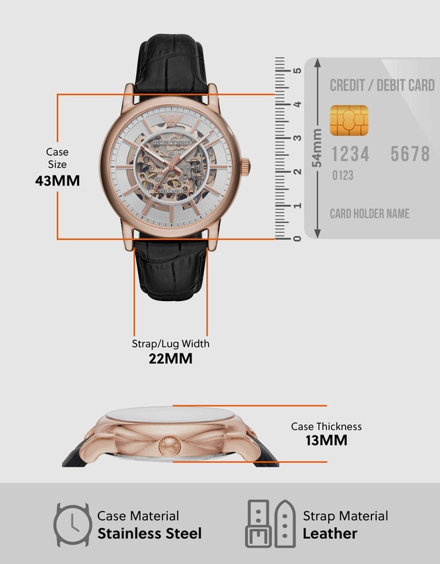 Emporio Armani - Black Analogue Watch