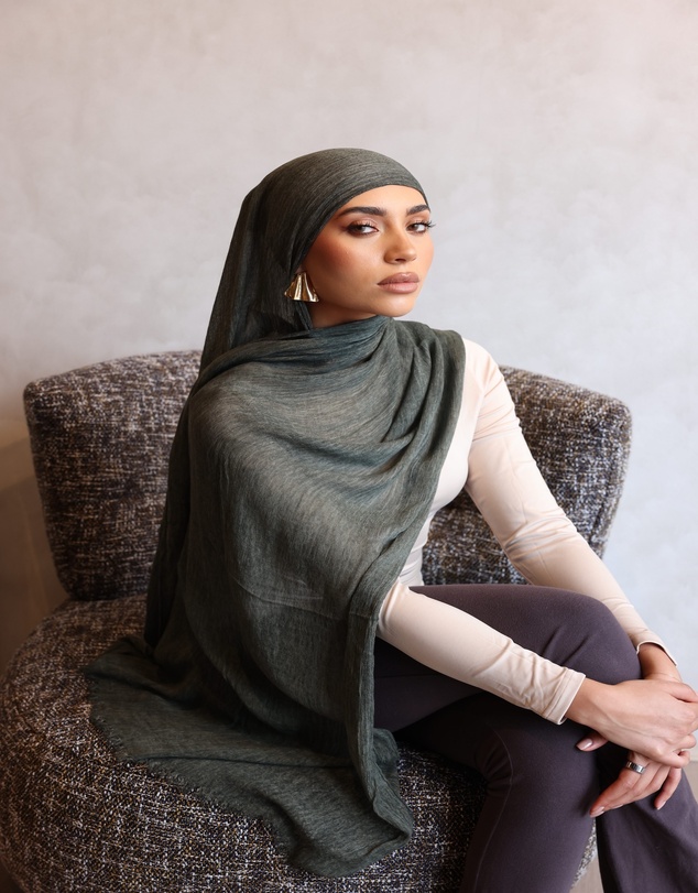 Mod Squad - Textured Hijab- Forest