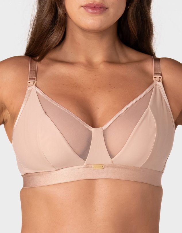 Hotmilk Maternity Lingerie - Flawless Full Cup Plunge Nursing Bra - Wirefree