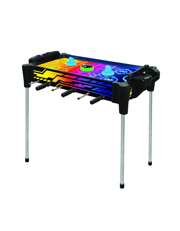 Ambassador - 2 -in-1 Foosball & Air Hockey Neon Arcade Table