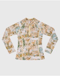 Aqua Blu Kids - Mosaic Long Sleeve Rash Vest - Teens