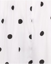Petal & Pup - Julia Set - Black Polkadot