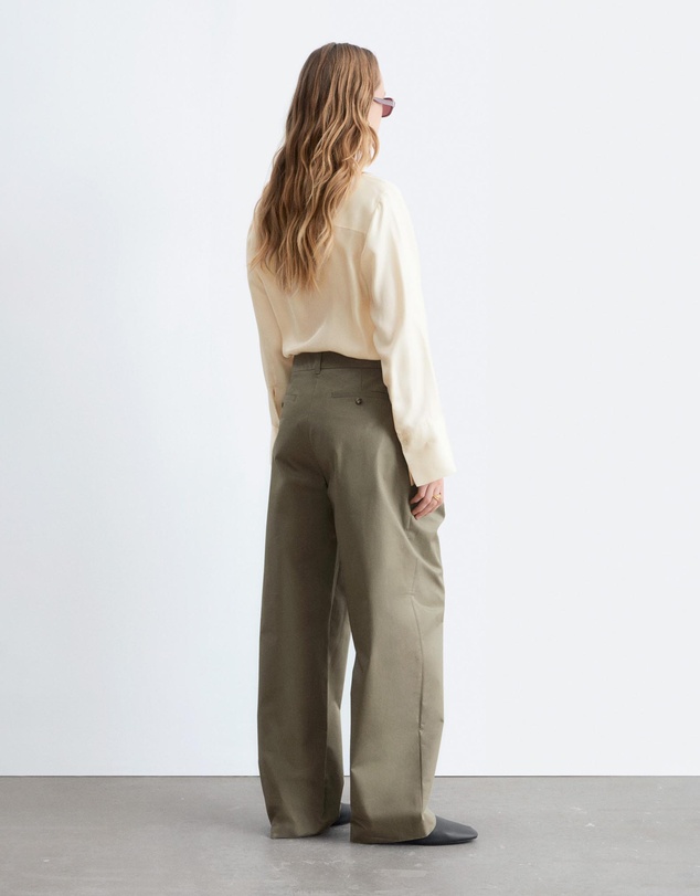 & Other Stories - Pleated Cotton Trousers