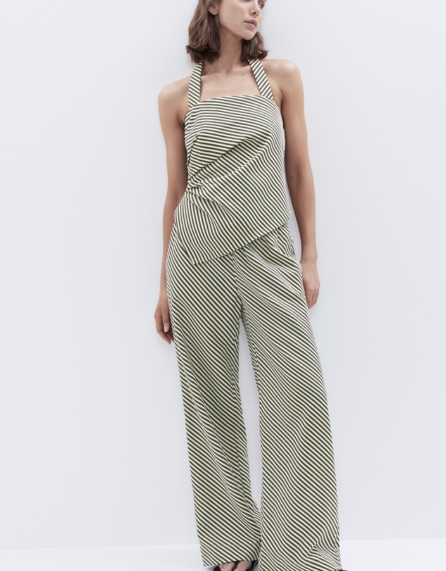 UNISON - Stripe Wide Leg Pant
