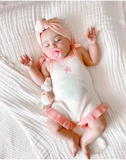 WITH LOVE FOR KIDS - Frills Knitted Romper - Babies