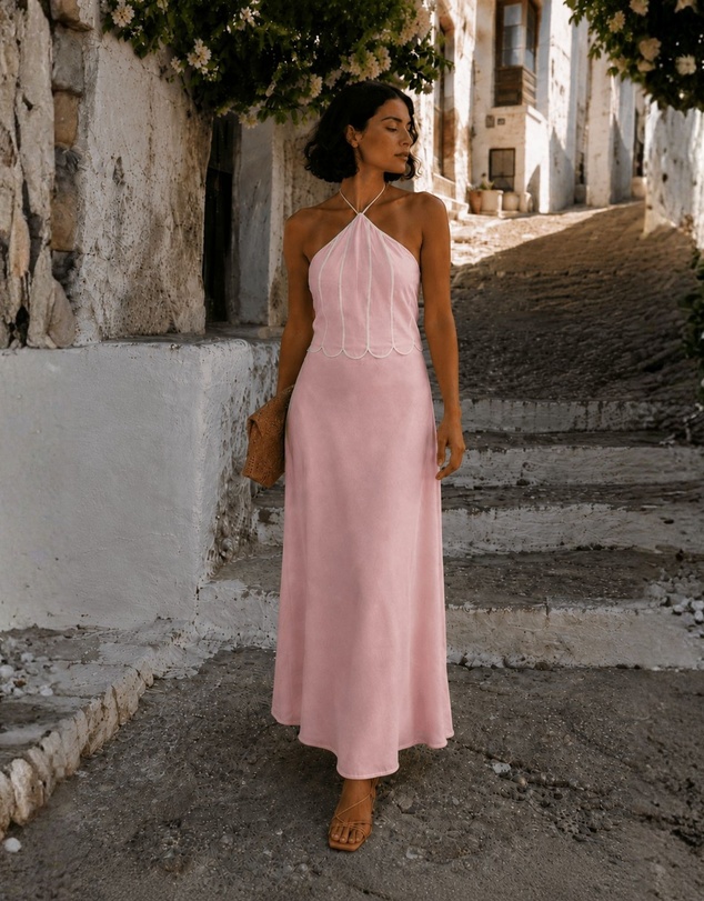 Esther & Co - Francette Dress - Nude Rose