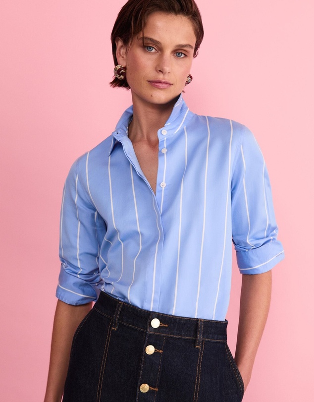 Sportscraft - Hannah Stripe Cotton Silk Shirt