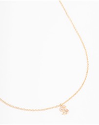 Lovisa - Gold Plated Cubic Zirconia Letter S Necklace