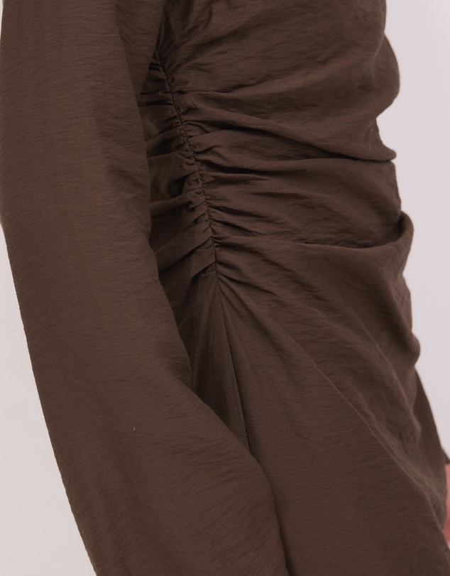 Calli - Lydia LS Ruched Midi Dress