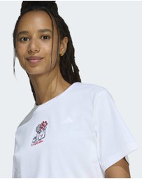 adidas Sportswear - MINI EMBROIDERY GRAPHIC T-SHIRT Womens