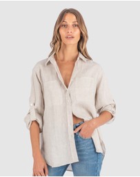 CAMIXA - Luna Oversize Linen Shirt
