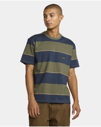RVCA - Mens Dayshift Stripe T-Shirt