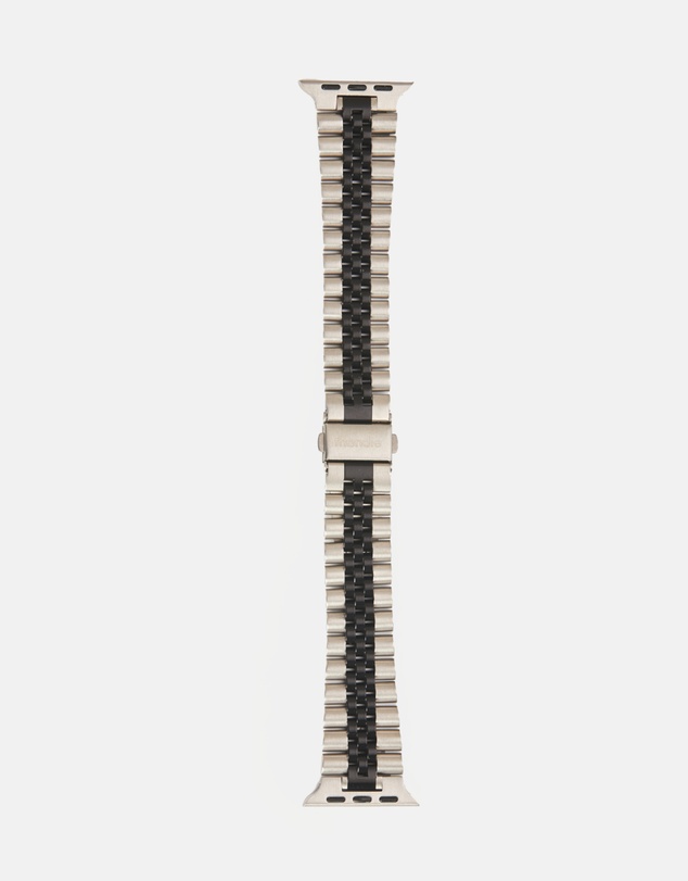 Friendie - Stainless Steel Link Bracelet Band - The Perth - Apple Watch Compatible