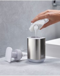 Joseph Joseph - Presto™ Stainless Steel Hygienic Soap Dispenser (White)