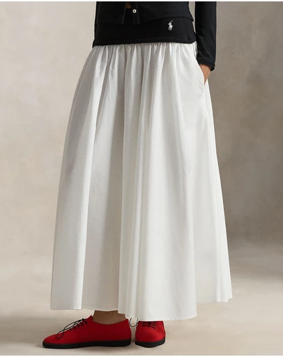 Polo Ralph Lauren - Contrast-Waistband A-Line Skirt