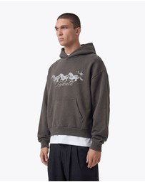 Zanerobe - Stallion Box Crop Hood Charcoal