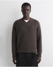 COS - Oversized Wool-Yak V-Neck Jumper