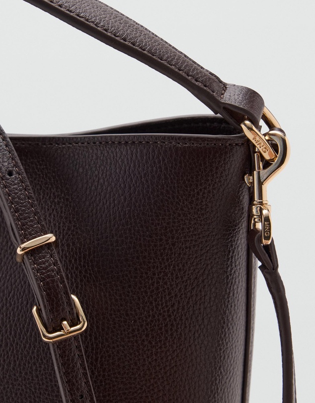 M.N.G - Faux-Leather Bucket Handbag