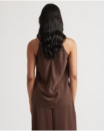 Decjuba - Holly Cowl Neck Halter Top