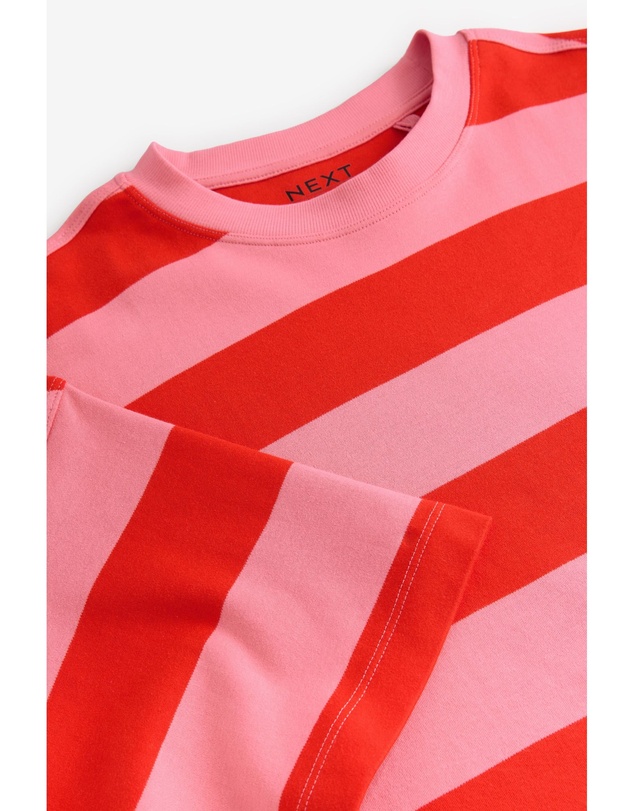 NEXT - Oversized Relaxed Fit 100% Cotton Boxy Heavyweight Crew Neck T-Shirt