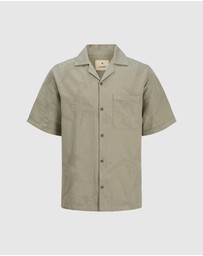 Jack & Jones - Bluluke Jacquard Short Sleeve Resort Shirt