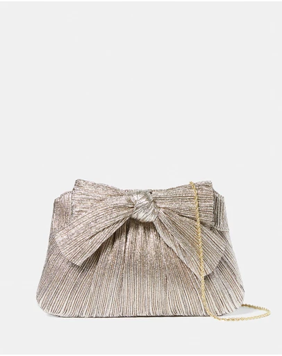 Loeffler Randall - Rayne Pleated Frame Clutch with Bow