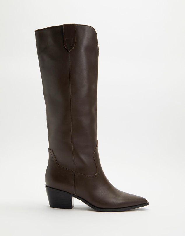 AERE - Knee High Cowgirl Leather Boots