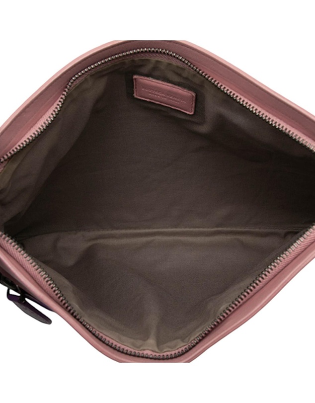 Pre-Loved by Azura Reborn - Pre-Loved Bicolor Nappa Intrecciato Wristlet Clutch