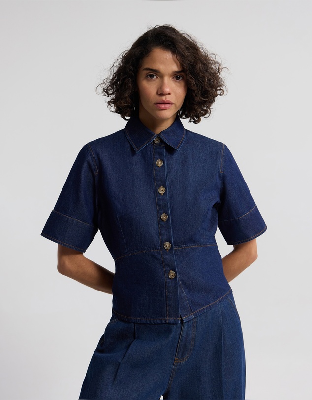 Oxford - Jennifer Peplum Top