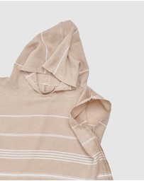 Tolu Australia - Beige Kids Hooded Beach Towel