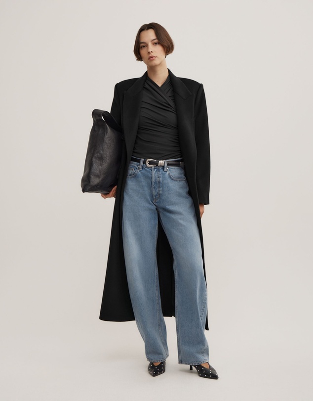 Witchery - Wrap Long Sleeve Jersey Top