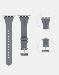 Friendie - Slim Silicone Band with Classic Silver Buckle – The Gippsland – Apple Compatible