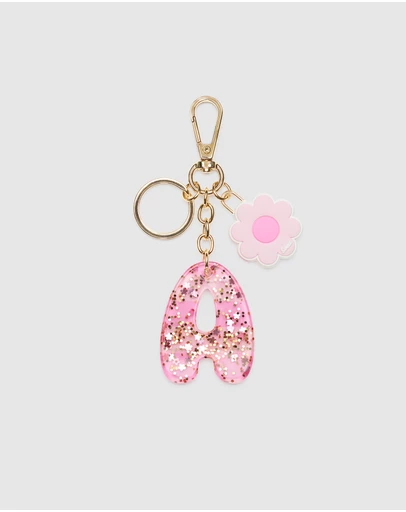 Seed Heritage - Pink Stripe Initial Keyring