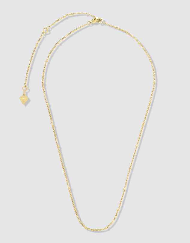 Wanderlust + Co - Beaded Gold Essential Chain Necklace