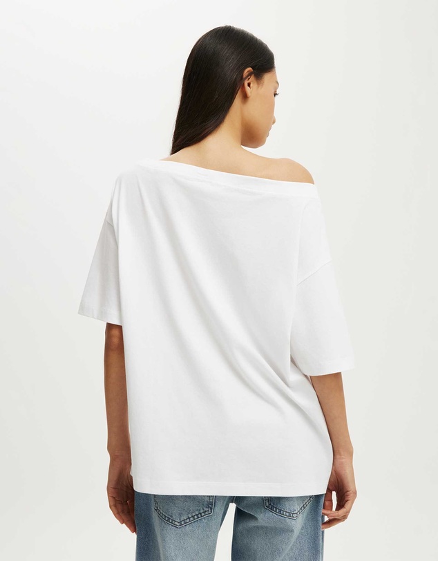 Cotton On - Boxy Off Shoulder Short Sleeve Tee