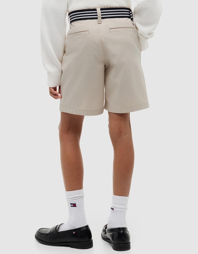 Tommy Hilfiger - Essential Signature Belt Loose Chino Shorts - Teens