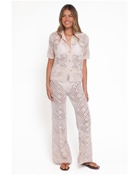 Petal & Pup - Briony Knit Pant Set - Cream