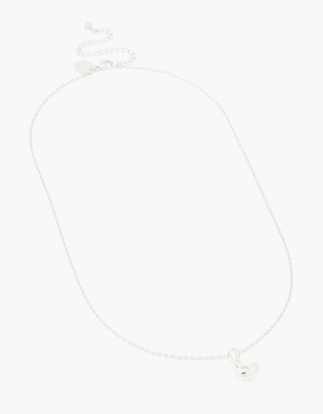 Lovisa - Waterproof Stainless Steel Large Bubble Letter L Necklace