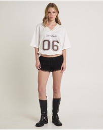 Insight - Heartbreaker Lace Ruffle Shorts