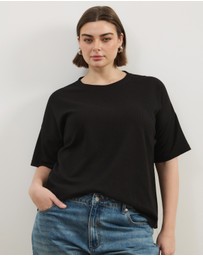 Atmos&Here Curvy - Sasha Waffle SS Tee